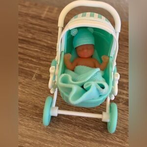 My Mini Baby Series 1 Green Stroller And Accessories